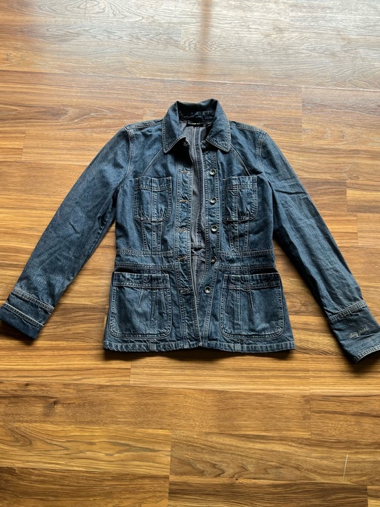 Dkny Jackets & Blazers - DKNY Dark Denim Button-Front Jean Jacket